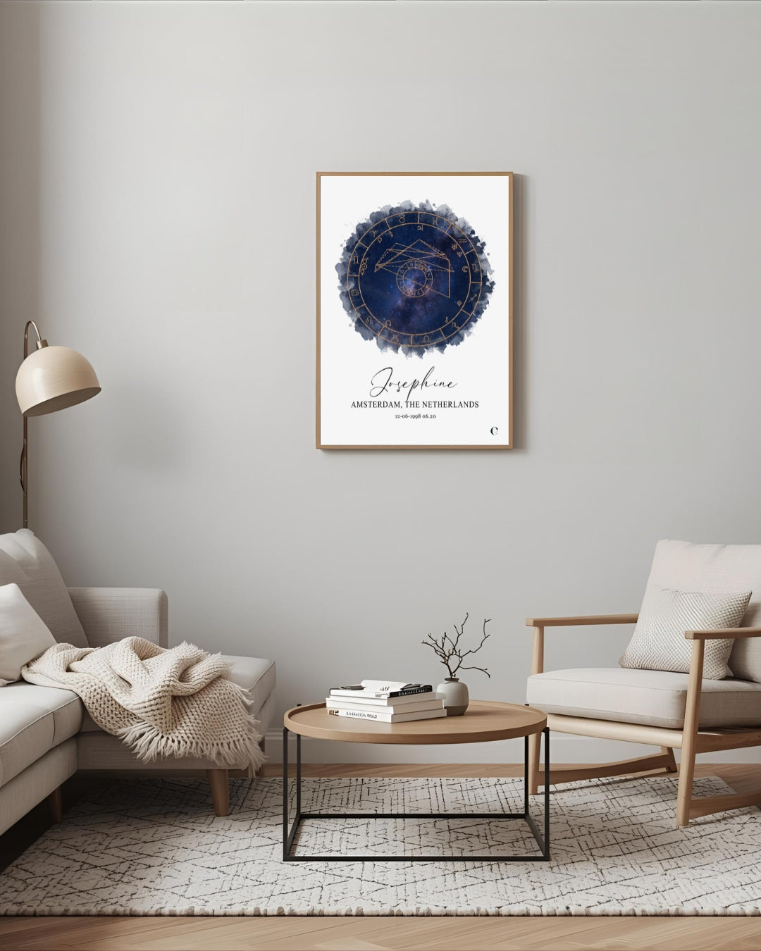 Birth Chart Art Print - Jupiter Design